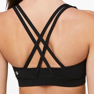 lululemon black energy bra